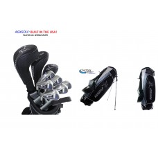 MENS LEFT or RIGHT HAND MAGNUM XS TOUR EDITION GOLF CLUB SET w460 DRIVER + #3 HYBRID+ 5-PW+PUTTER: OPTION TO INCLUDE STAND BAG and ADDITIONAL CLUBS 